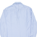 BOSS Slim Fit Mens Plain Shirt Blue Long Sleeve M