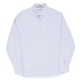 TED BAKER Mens Shirt Blue Spotted Long Sleeve L