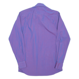 DKNY Mens Plain Shirt Purple Long Sleeve S