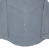 CALVIN KLEIN Mens Plain Shirt Grey Long Sleeve XL