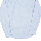 HILFIGER DENIM Mens Plain Shirt Blue Long Sleeve S