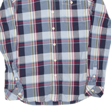 HILFIGER DENIM Mens Shirt Blue Check Long Sleeve S