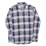 HILFIGER DENIM Mens Shirt Blue Check Long Sleeve S