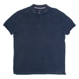 KANGOL Mens Polo Shirt Blue 2XL