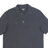 LANDS END Mens Polo Shirt Grey M