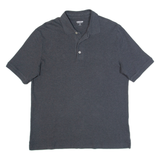 LANDS END Mens Polo Shirt Grey M