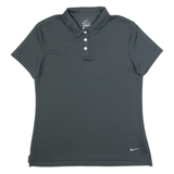 NIKE Dri-Fit Womens Polo Shirt Grey M