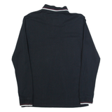 JACK WILLS Mens Polo Shirt Black Long Sleeve M
