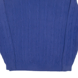IZOD Mens Jumper Blue Cable Knit L