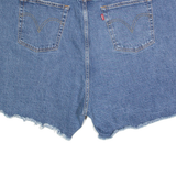 LEVI'S 501 Cut Off Womens Denim Shorts Blue 2XL W44