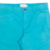 FARAH Mens Chino Shorts Blue S W28