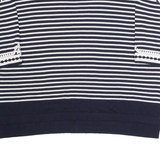 MONSOON Womens Patterned Jumper Black Striped Tight Knit 3/4 Sleeve XL