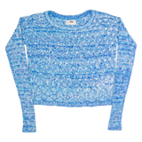 HOLLISTER Womens Jumper Blue Open Knit S