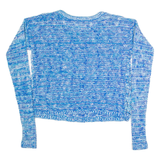 HOLLISTER Womens Jumper Blue Open Knit S