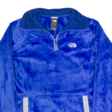 THE NORTH FACE Womens Fleece Blue 1/4 Zip S