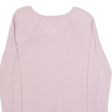 GAP Womens Jumper Pink V-Neck Tight Knit M