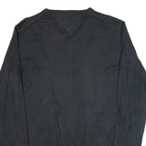 TOMMY HILFIGER Mens Jumper Black Tight Knit S