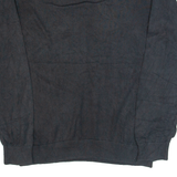 TOMMY HILFIGER Mens Jumper Black V-Neck Tight Knit S
