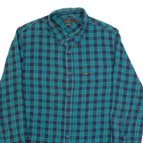 LEE Mens Shirt Blue Check Long Sleeve S