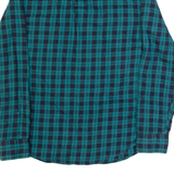 LEE Mens Shirt Blue Check Long Sleeve S