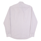 CALVIN KLEIN Fitted Mens Shirt Red Spotted Long Sleeve L