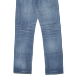 LEVI'S 504 Jeans Distressed Mens Blue Regular Straight Stone Wash W30 L32