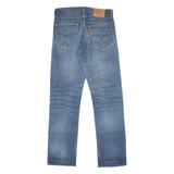 LEVI'S 504 Jeans Distressed Mens Blue Regular Straight Stone Wash W30 L32