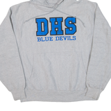CHAMPION REVERSE WEAVE Dhs Blue Devils Mens Grey Hoodie 90s USA M