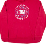 FANATICS Firefighter Ny Giants Fan Mens Red Hoodie USA XL
