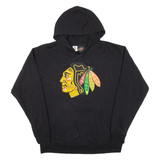 Chicago Blackhawks Mens Black Hoodie USA M