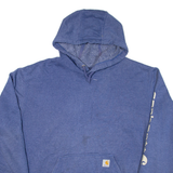 CARHARTT Loose Fit Mens Blue Hoodie 2XL