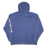 CARHARTT Loose Fit Mens Blue Hoodie 2XL