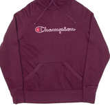 CHAMPION Womens Maroon Hoodie M