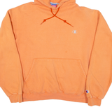 CHAMPION Womens Orange Hoodie M