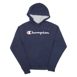 CHAMPION Mens Blue Hoodie XS