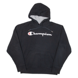 CHAMPION Mens Black Hoodie M