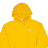 CHAMPION REVERSE WEAVE Mens Yellow Hoodie M