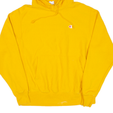 CHAMPION REVERSE WEAVE Mens Yellow Hoodie M