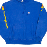 CHAMPION REVERSE WEAVE Mens Blue Hoodie L