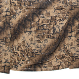 INFORMALS Womens Printed Blouse Beige Long Sleeve Animal Print L