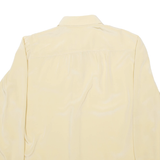 DEL MOD Womens Shirt Beige Collared Long Sleeve M