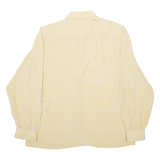 DEL MOD Womens Shirt Beige Collared Long Sleeve M