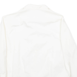 Womens Blouse White V-Neck Long Sleeve M
