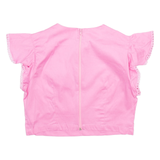 LACVERT Womens Cropped Blouse Pink S