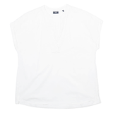 JOOP Womens Blouse White V-Neck M