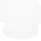 MERIEN HALL CASUALS Womens Blouse White Long Sleeve 90s Crazy Pattern M