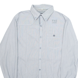 PME LEGEND Mens Shirt Grey Pinstripe Long Sleeve L