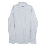 PME LEGEND Mens Shirt Grey Pinstripe Long Sleeve L