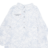 COLUMBIA Crans Montana Womens Shirt White Floral 3/4 Sleeve M