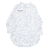 COLUMBIA Crans Montana Womens Shirt White Floral 3/4 Sleeve M